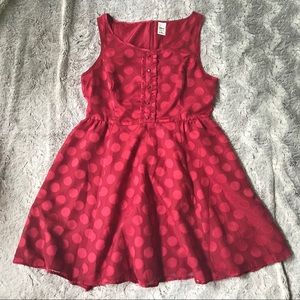LC Lauren Conrad for Disney red polka dot dress